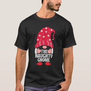 Camiseta O Gnomo Travesso Roupas de Natal Combinando para F