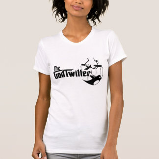 Camiseta O GodTwitter - senhoras, brancas