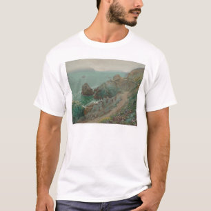 Camiseta O Golden Gate do penhasco do oceano (1154)