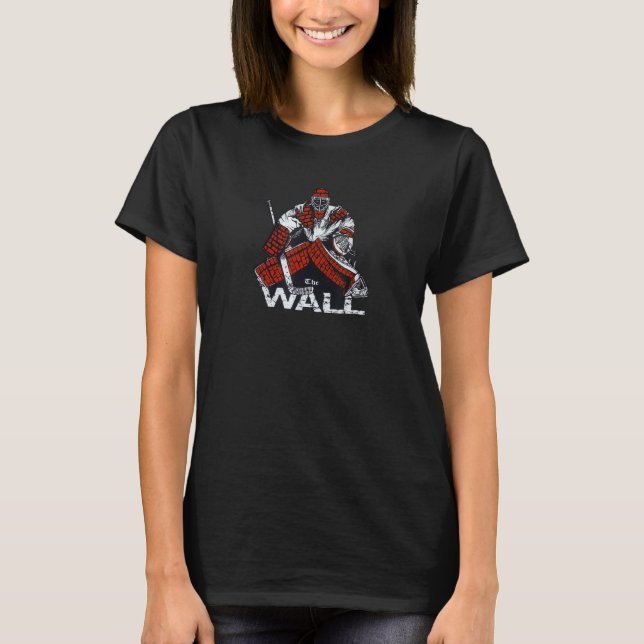 Camiseta O goleiro de hóquei da WALL (Frente)