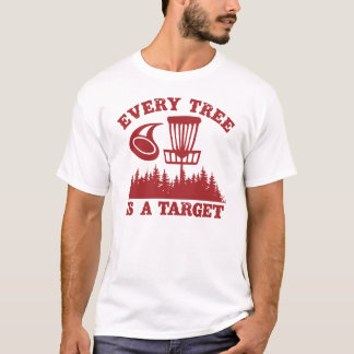 Camiseta O Golfe do Disco Engraçado Cada árvore é um alvo
