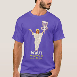 Camiseta O Golfe Do Disco Para Que Jesus Jogaria Frisbee En