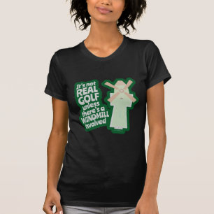 Camiseta O Golfe Real Tem Um Cartoon Engraçado De Moinho