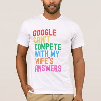 Camiseta "O Google não pode competir com as respostas da mi