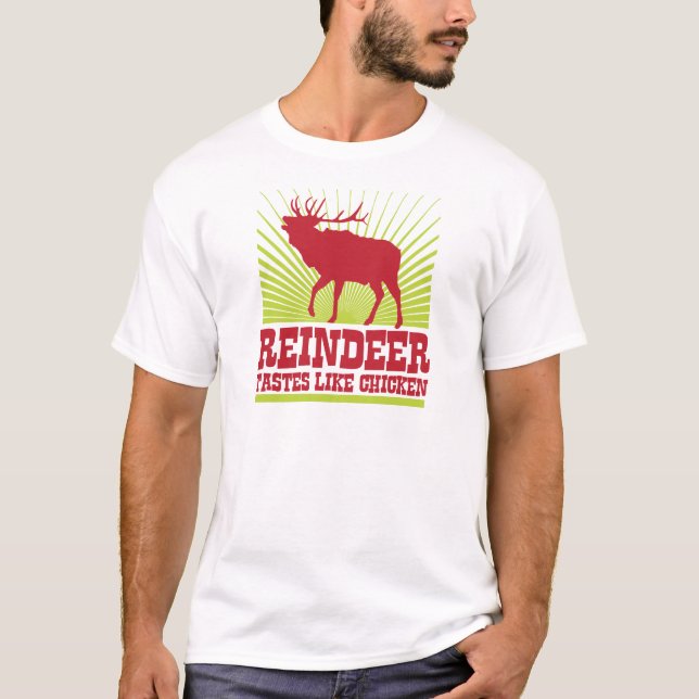 Camiseta O gosto da rena gosta da galinha (Frente)