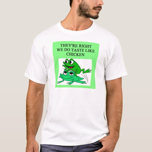 Camiseta O gosto dos SAPOS gosta da galinha (Frente)