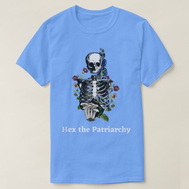 Camiseta O Gótico do feminismo patriarcal e o feminista pap (Frente do Design)