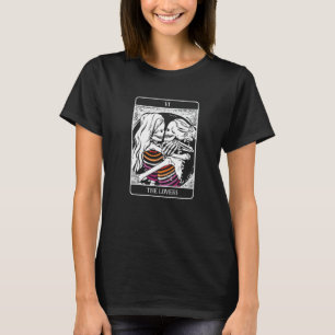 Camiseta O Gótico Tarot Card Oculta o Skeleton Lésbico Hall
