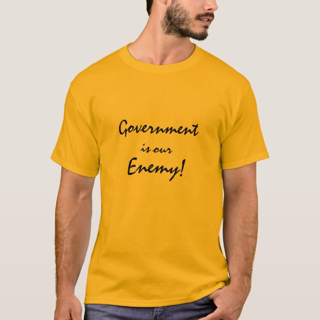 Camiseta o governo é nosso inimigo (Frente)