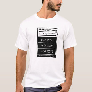 Camiseta O governo limitado da liberdade da liberdade
