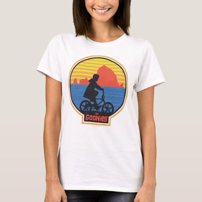 Camiseta O Gráfico de Bike do Retro Mikey Riding (Frente)