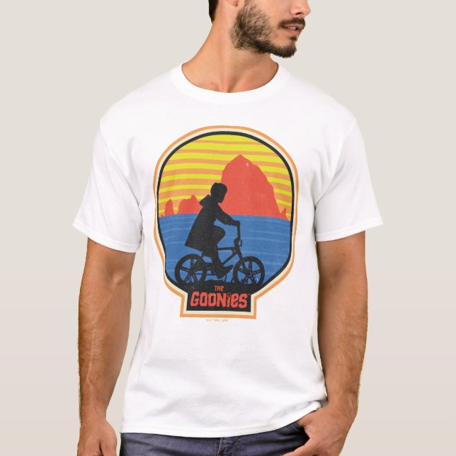 Camiseta O Gráfico de Bike do Retro Mikey Riding (Frente)