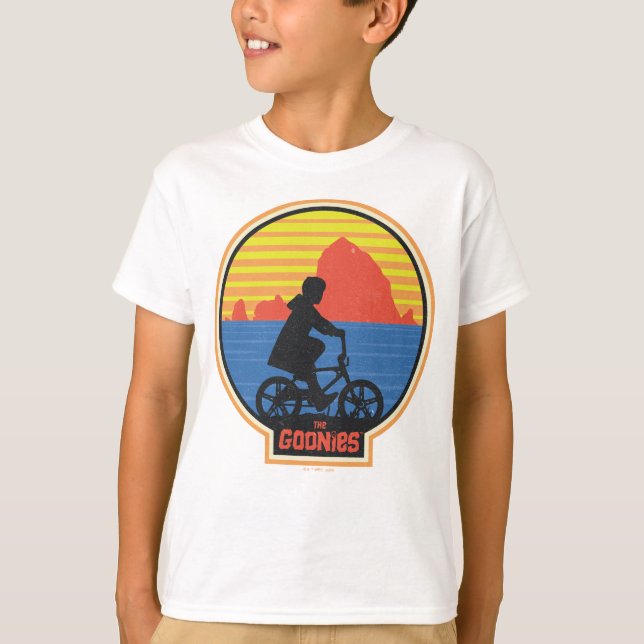Camiseta O Gráfico de Bike do Retro Mikey Riding (Frente)