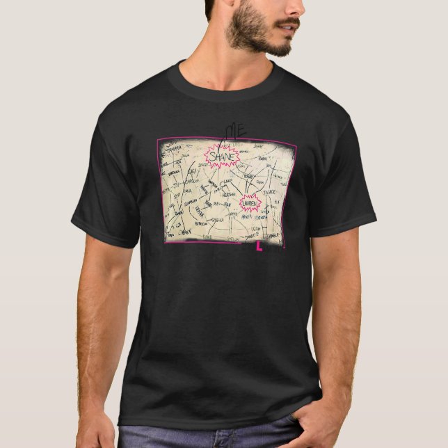 Camiseta O gráfico de palavras L (Frente)