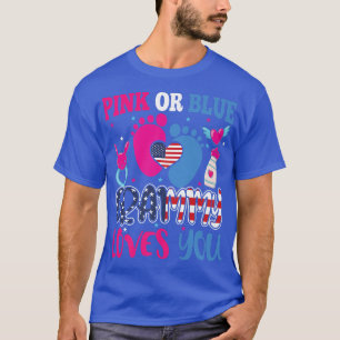 Camiseta O Grammy rosa ou azul ama você, amor, sexo feminin