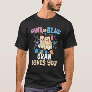 Camiseta O Gran Rosa ou Azul Te Ama A Melhor Avó Alguma Vez