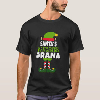 Camiseta O Grana Favorito do Papai Noel Presente Engraçado