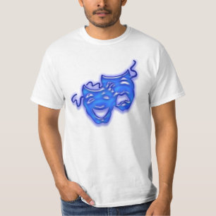 Camiseta O grande azul mascara o t-shirt