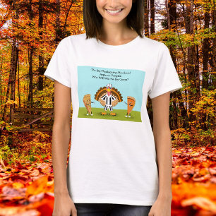 Camiseta O Grande Dia de Ação de Graças e Abóbora Pumpkin e