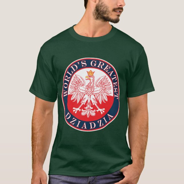 Camiseta O grande Dziadzia do mundo (Frente)