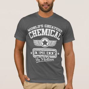 Camiseta O grande engenheiro químico do mundo na ação
