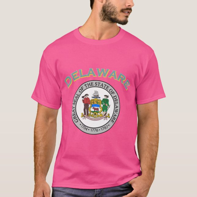 Camiseta O Grande Estado de Delaware (Frente)