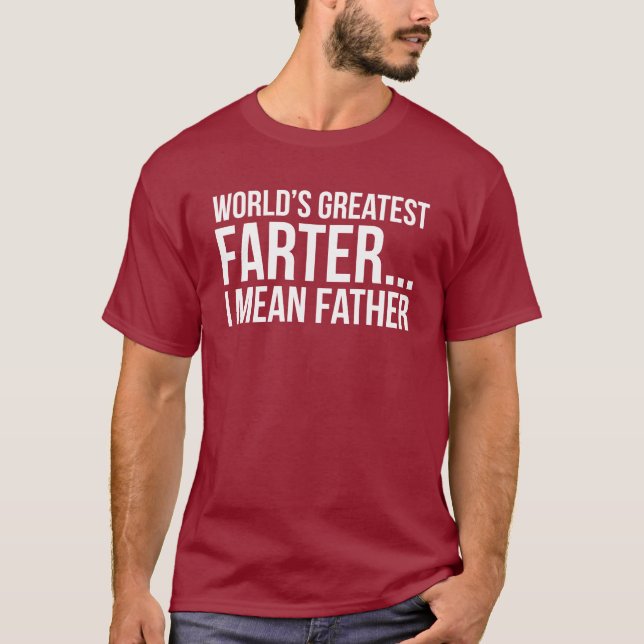 Camiseta O grande Farter do mundo… Eu significo o pai (Frente)