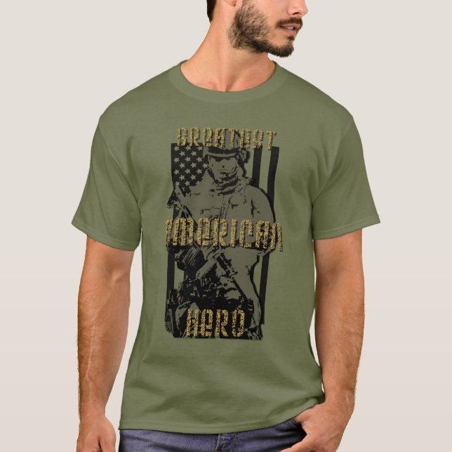 CAMISETA O GRANDE HERÓI AMERICANO (Frente)