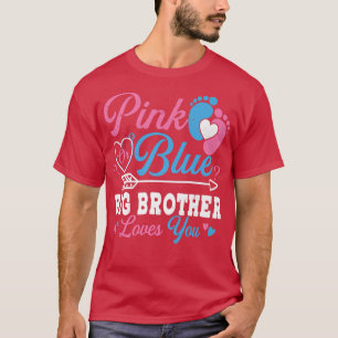 Camiseta O Grande Irmão Cor-De-Rosa Ou Azul Ama-Te O Gênero