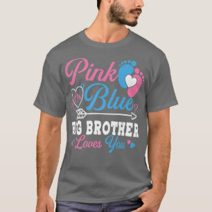 Camiseta O Grande Irmão Cor-De-Rosa Ou Azul Ama-Te O Gênero