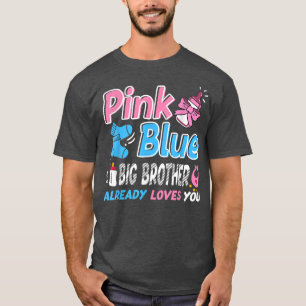 Camiseta O Grande Irmão Cor-De-Rosa Ou Azul Ama-Te, Querida