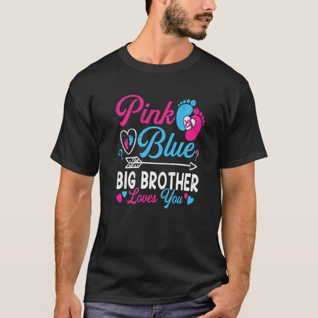 Camiseta O Grande Irmão Rosa Ou Azul Ama-Te Uma Engraçada G (Frente)