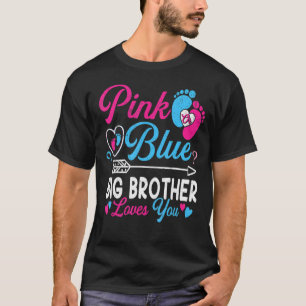 Camiseta O Grande Irmão Rosa Ou Azul Ama-Te Uma Engraçada G