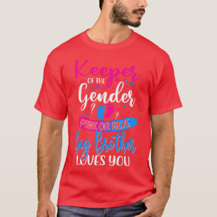 Camiseta O Grande Irmão Rosa Ou Azul Te Ama Mantendo O Gêne