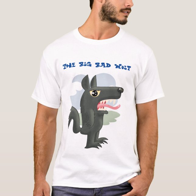 Camiseta O Grande Lobo Mau (Frente)