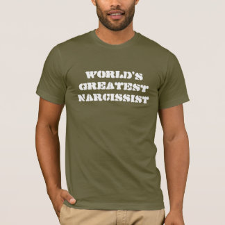 Camiseta O grande Narcissist do mundo