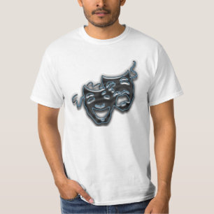 Camiseta O grande néon azul mascara t-shirt