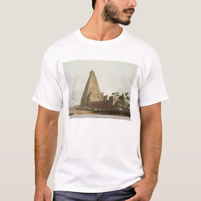 Camiseta O grande pagode, Tanjore, placa XXIV 'de Oriente (Frente)