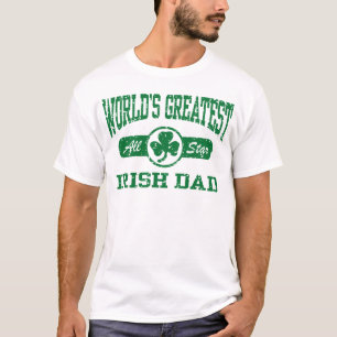 Camiseta O grande pai irlandês do mundo