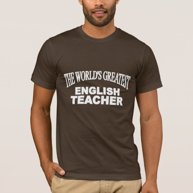 Camiseta O grande professor de inglês do mundo (Frente)