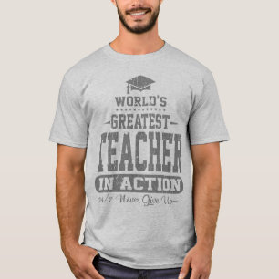 Camiseta O grande professor do mundo na ação