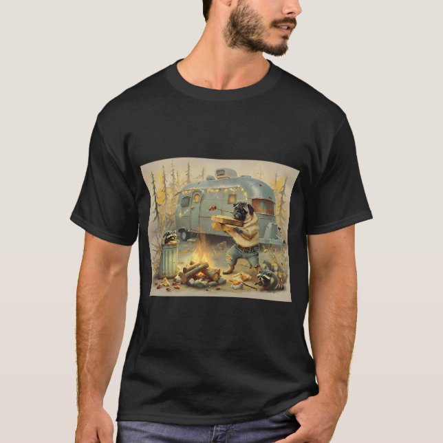 Camiseta O grande roubo do camping (Frente)