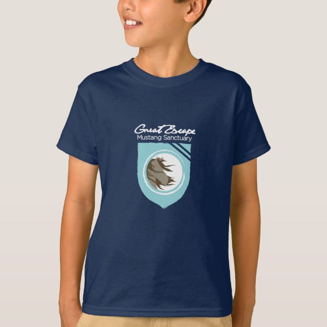 Camiseta O grande santuário do mustang do escape caçoa o (Frente)