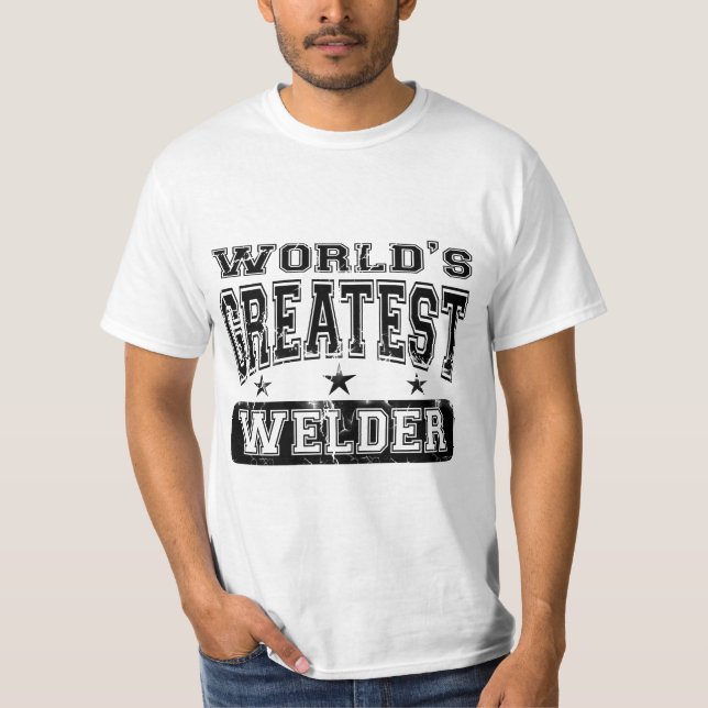 Camiseta O grande soldador do mundo (Frente)