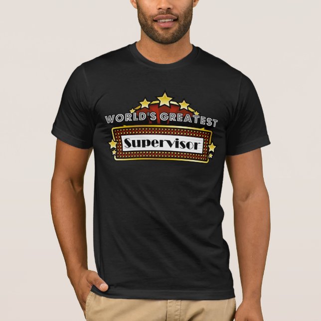 Camiseta O grande supervisor do mundo (Frente)