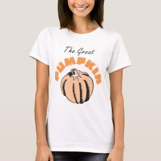 Camiseta O grande t-shirt da maternidade da abóbora