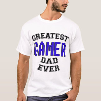 Camiseta O grande t-shirt do pai do Gamer nunca