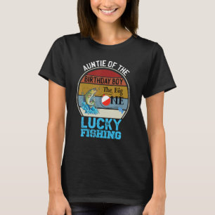 Camiseta O Grande Tema de Aniversário Pesca Tia O Nasciment