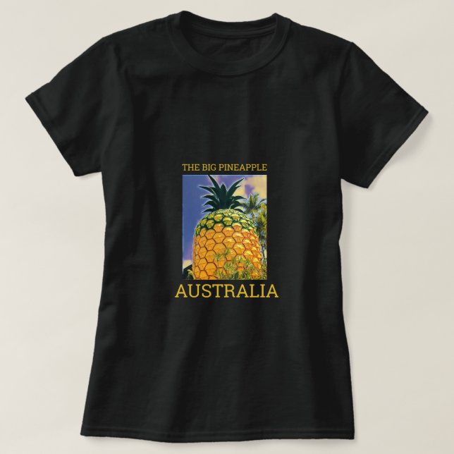 Camiseta O grande viagem de Queensland de abacaxi (Frente do Design)