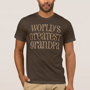 Camiseta O grande vovô do mundo - Brown